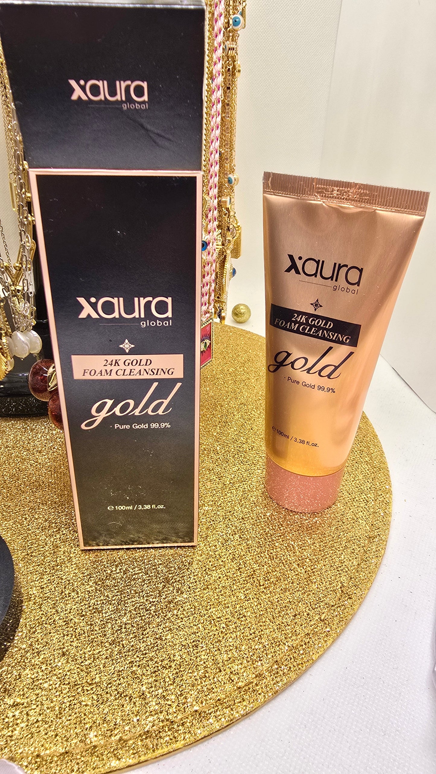 Xaura Global 24K Gold Schaumreinigung – Reines Gold 99,9%