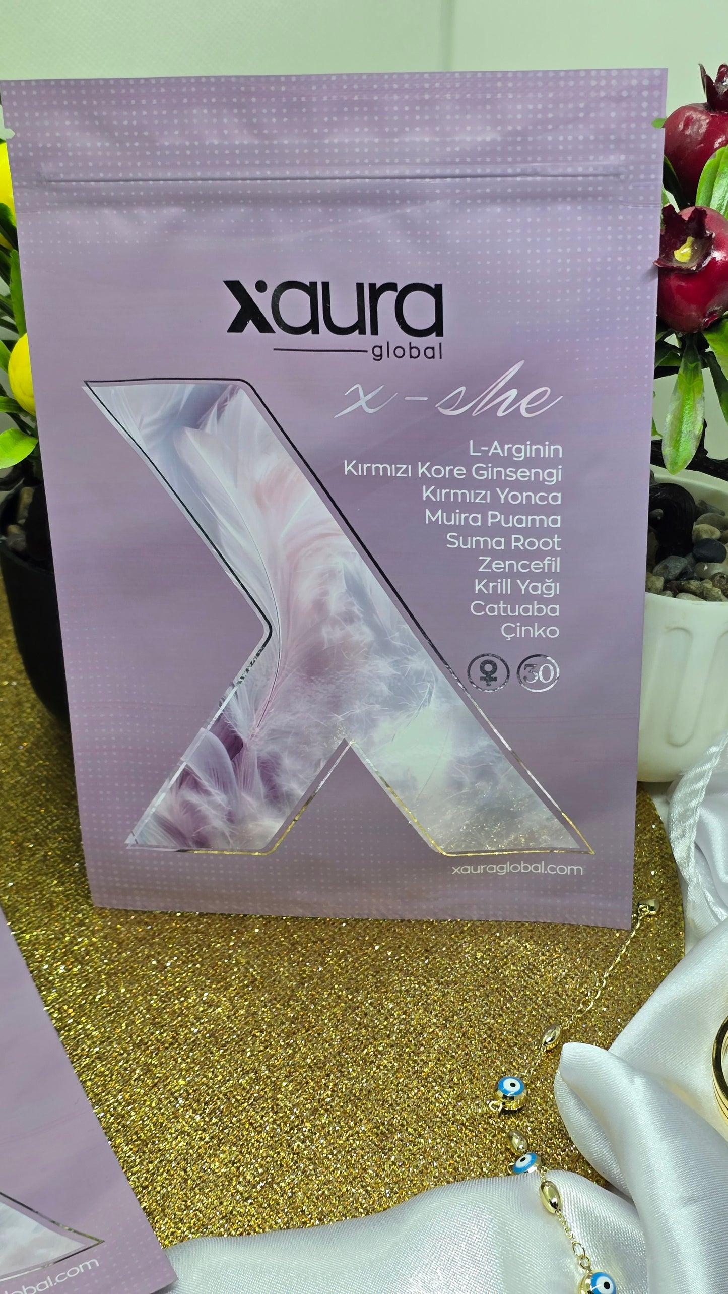 Xaura Xshe Transdermales Pflaster-Energie,Hormonbalance & Vitalität speziell für Frauen (30 Stück)