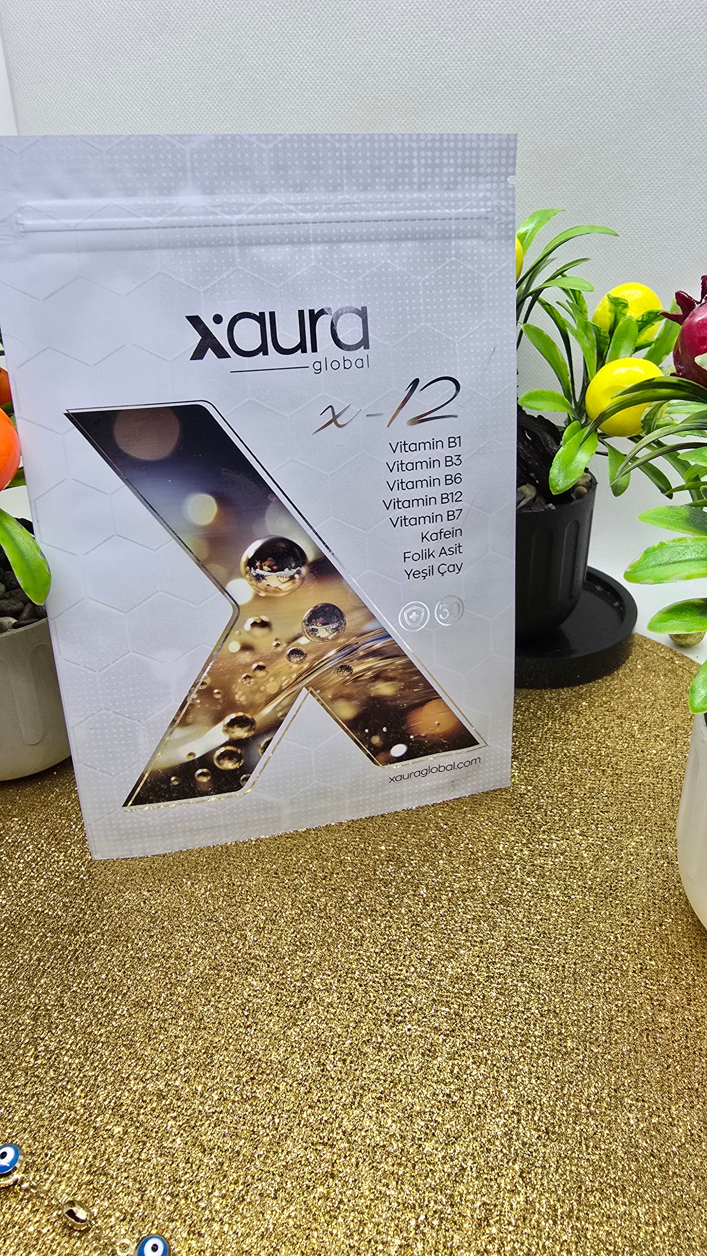 Xaura X-12 Energie & Fokus Patch – Vitamin B Komplex, B12 & Koffein - Xaura X-12 Transdermales Pflaster – Für mehr Energie, Fokus & Vitalität