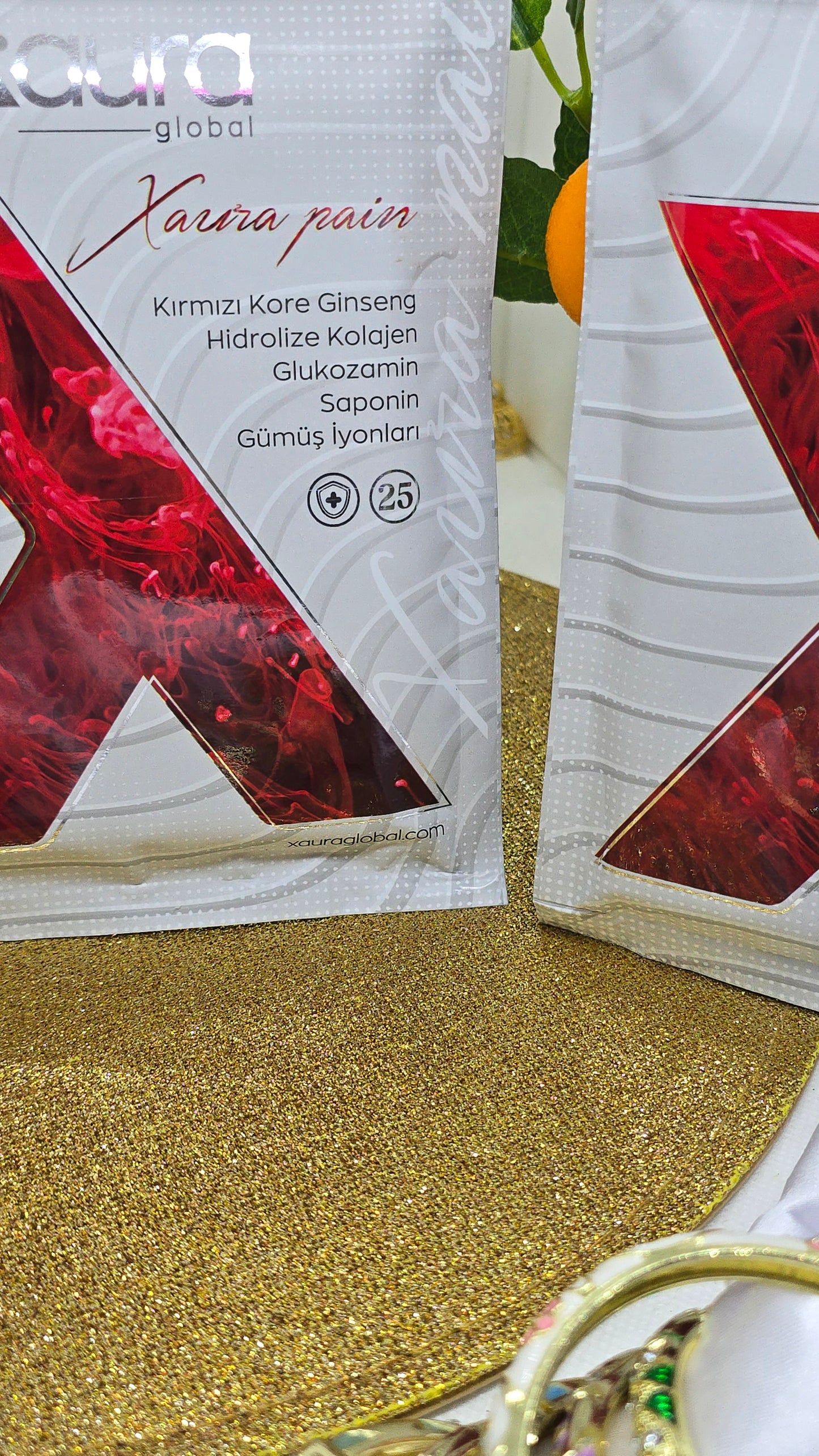 Xpain Xaura Schmerzpflaster Roter koreanischer Ginseng & Kollagen – 25 Stück – Xpain