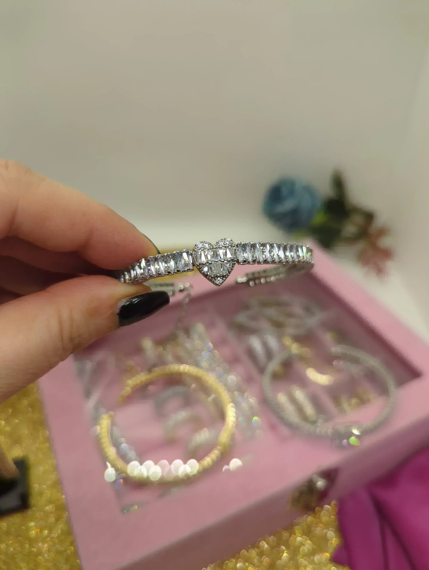 Baguette Tennis Armband - Vergoldet & Versilbert mit Zirkonia - Beautyway073 Düsseldorf Germany