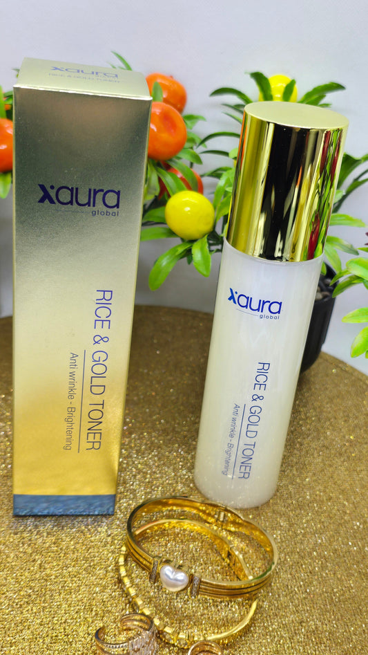 Xaura Global Reis & Gold Toner – Strahlende Haut morgens & abends