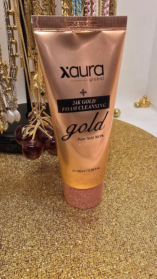 24K Foam Cleanser Xaura Global aus Korea– Dein goldener Weg zu strahlender Haut
