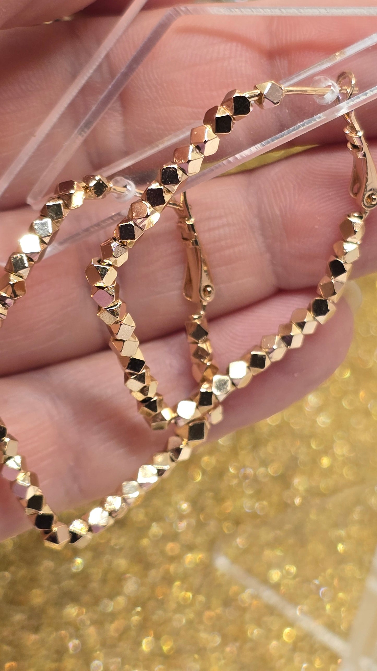 18K Rosegold Ohrringe - rosevergoldete Zierliche Ohrstecker