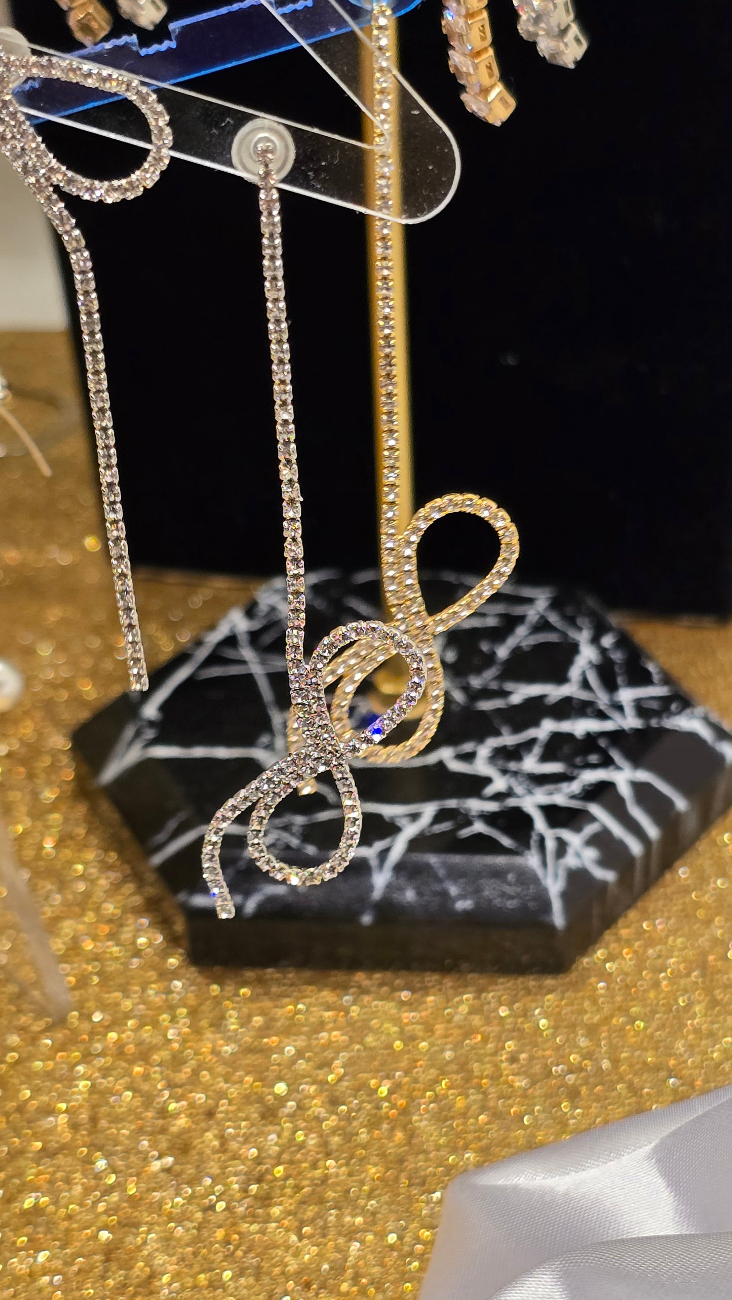 Brautohrringe | 9cm Zirkon-Hochzeits-Ohrringe