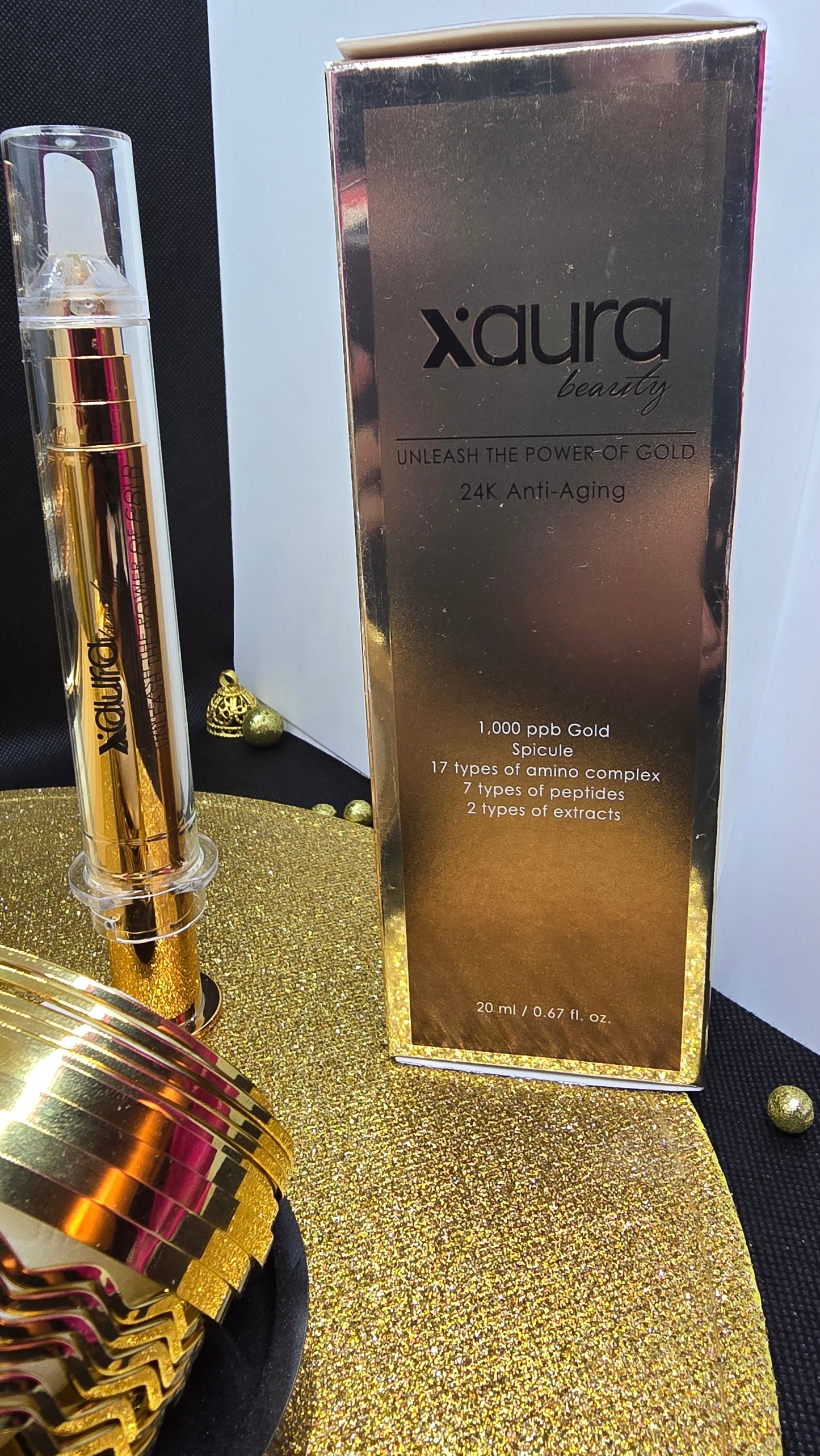 Xaura Global Falten-Serum 24K Anti-Aging Spicule-Serum – Gold, Peptide & Amino Komplex
