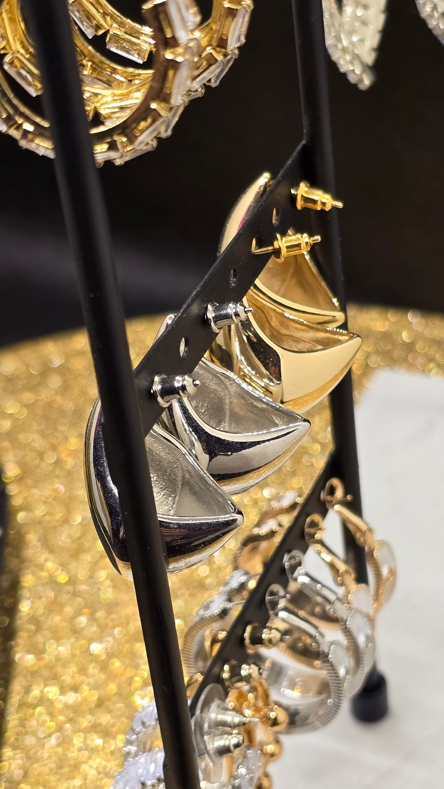 Geometrik & Teardrop Ohrringe Earrings – Gold & Silber