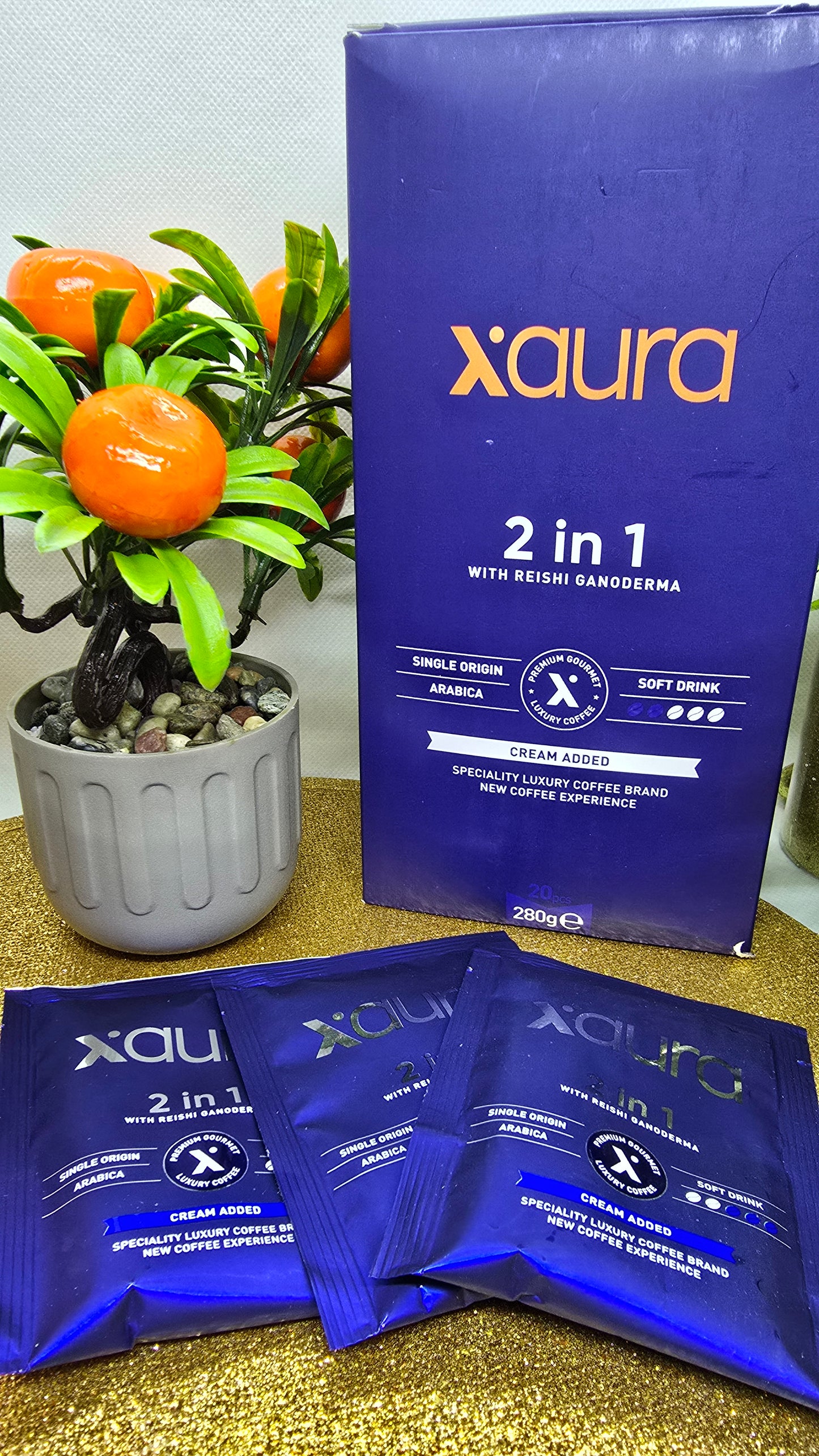 Xaura Reishi Black Coffee – Mushroom Coffee for Metabolism, Energy & Focus--Xaura Reishi 2in1 Coffee – Medicinal Mushroom Coffee for Metabolism & Well-being-- Xaura Reishi Latte – Creamy Mushroom Coffee for Energy & Metabolism