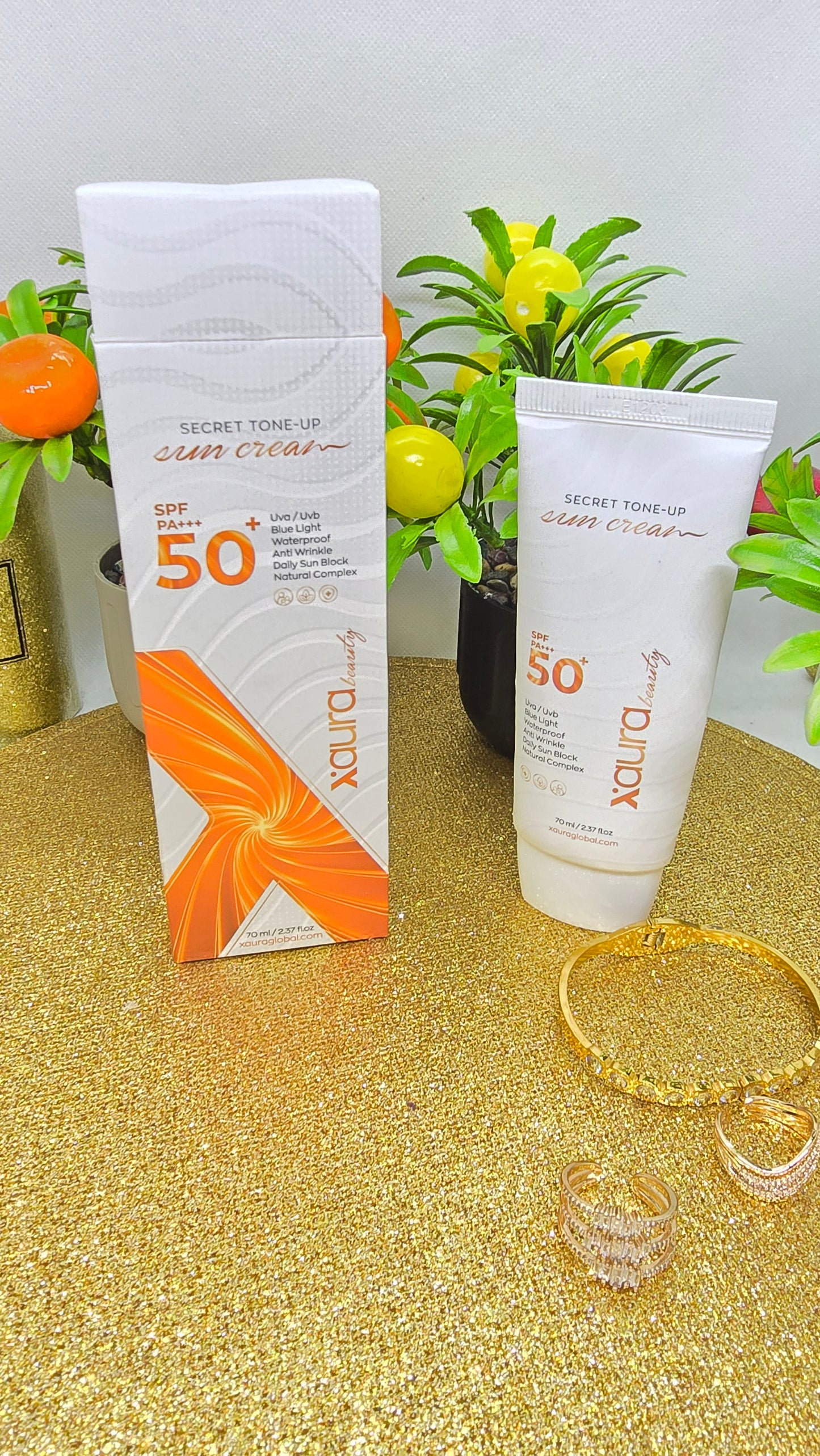 Xaura Sonnencreme LSF 50 PA+++ UVA/UVB Schutz – aus Korea mit Anti-Falten-Wirkung