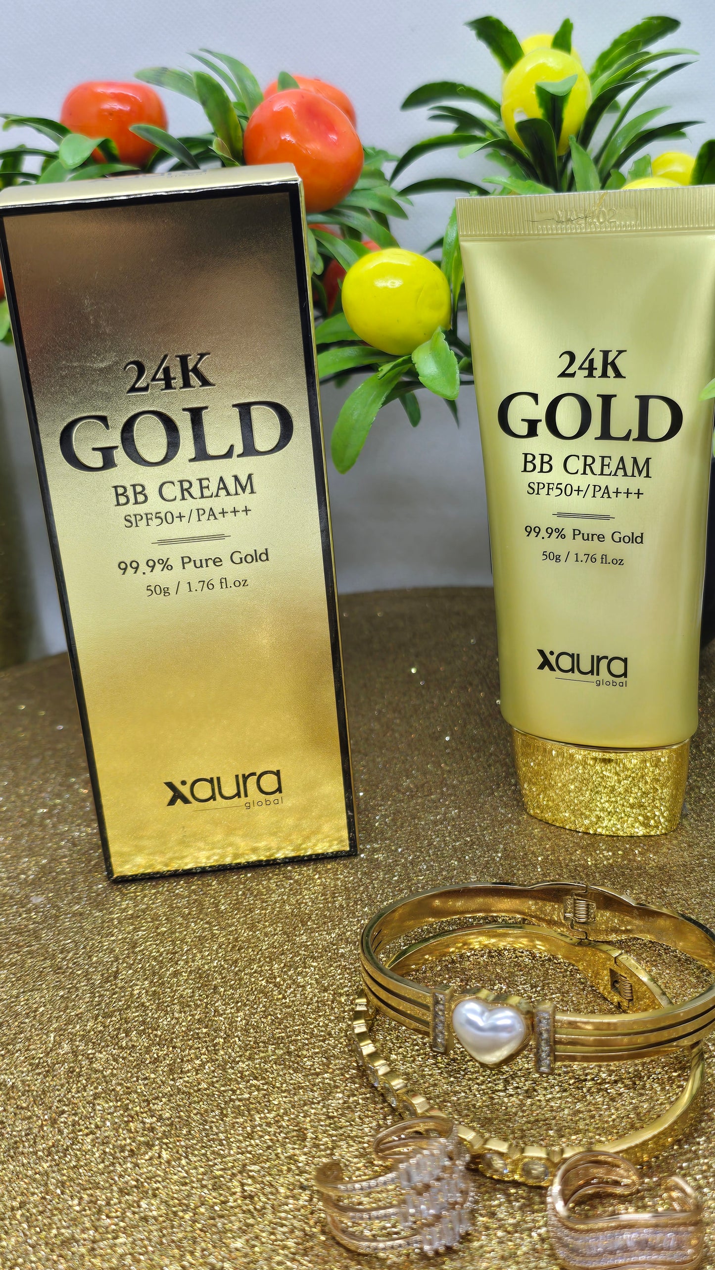 Xaura Global 24K BB Cream aus Korea mit LSF 50 und Anti-Aging-Wirkung