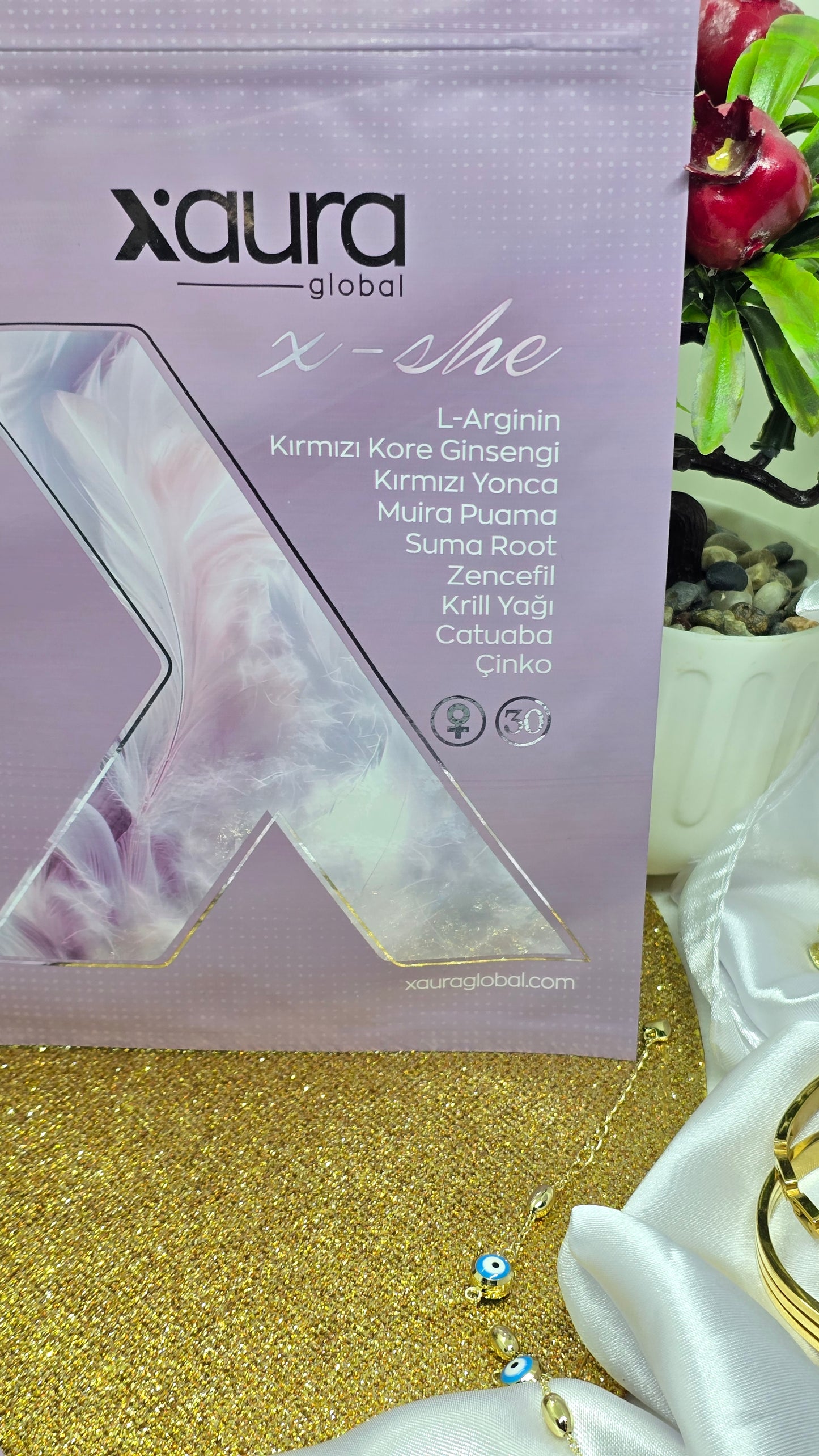 Xaura Xshe Transdermales Pflaster-Energie,Hormonbalance & Vitalität speziell für Frauen (30 Stück)