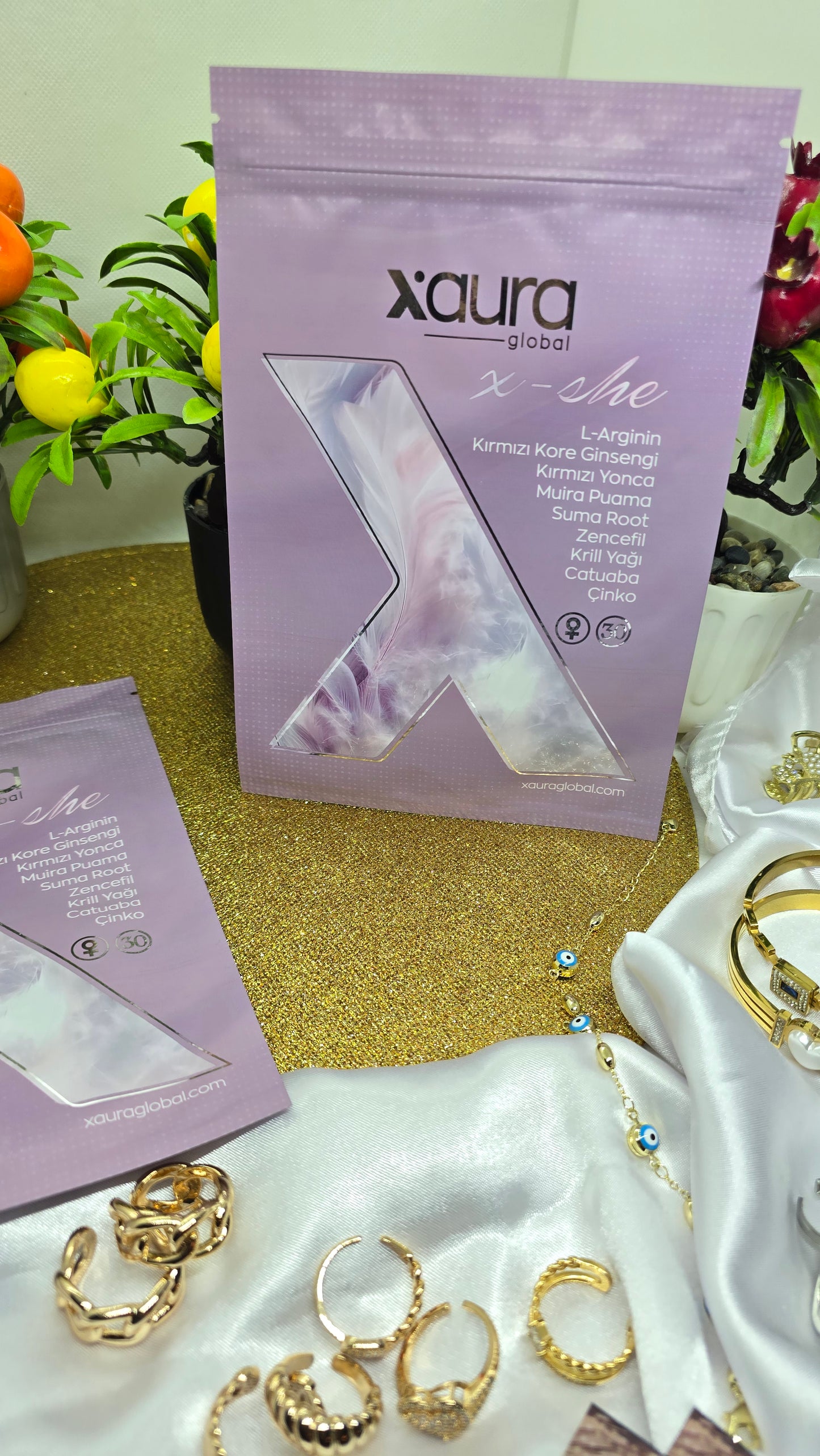 Xaura Xshe Transdermales Pflaster-Energie,Hormonbalance & Vitalität speziell für Frauen (30 Stück)
