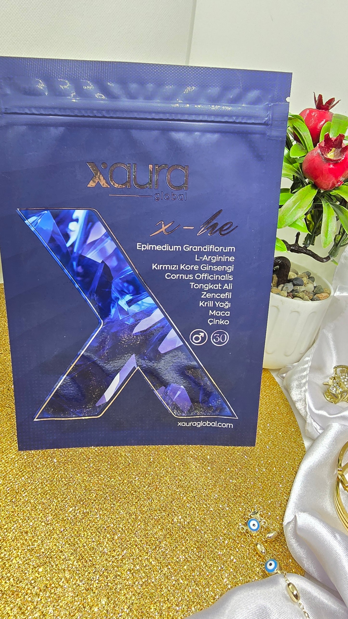 Xaura X-He Transdermal-Pflaster für Männer - Energie & Leistungssteigerung (30 Stück), Transdermale Pflaster für Männer