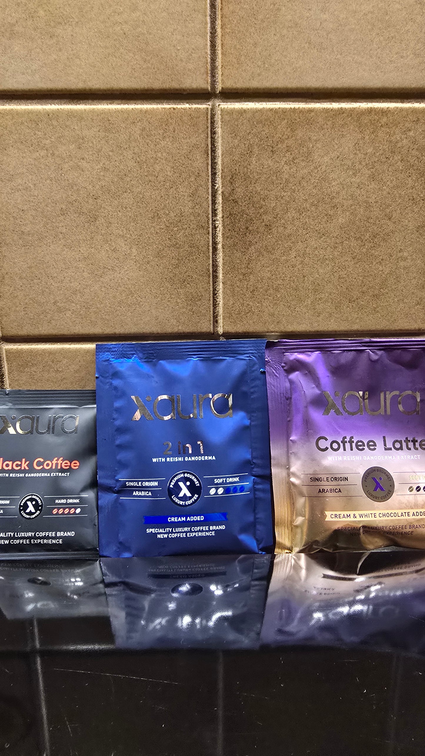 Xaura Reishi Black Coffee – Mushroom Coffee for Metabolism, Energy & Focus--Xaura Reishi 2in1 Coffee – Medicinal Mushroom Coffee for Metabolism & Well-being-- Xaura Reishi Latte – Creamy Mushroom Coffee for Energy & Metabolism