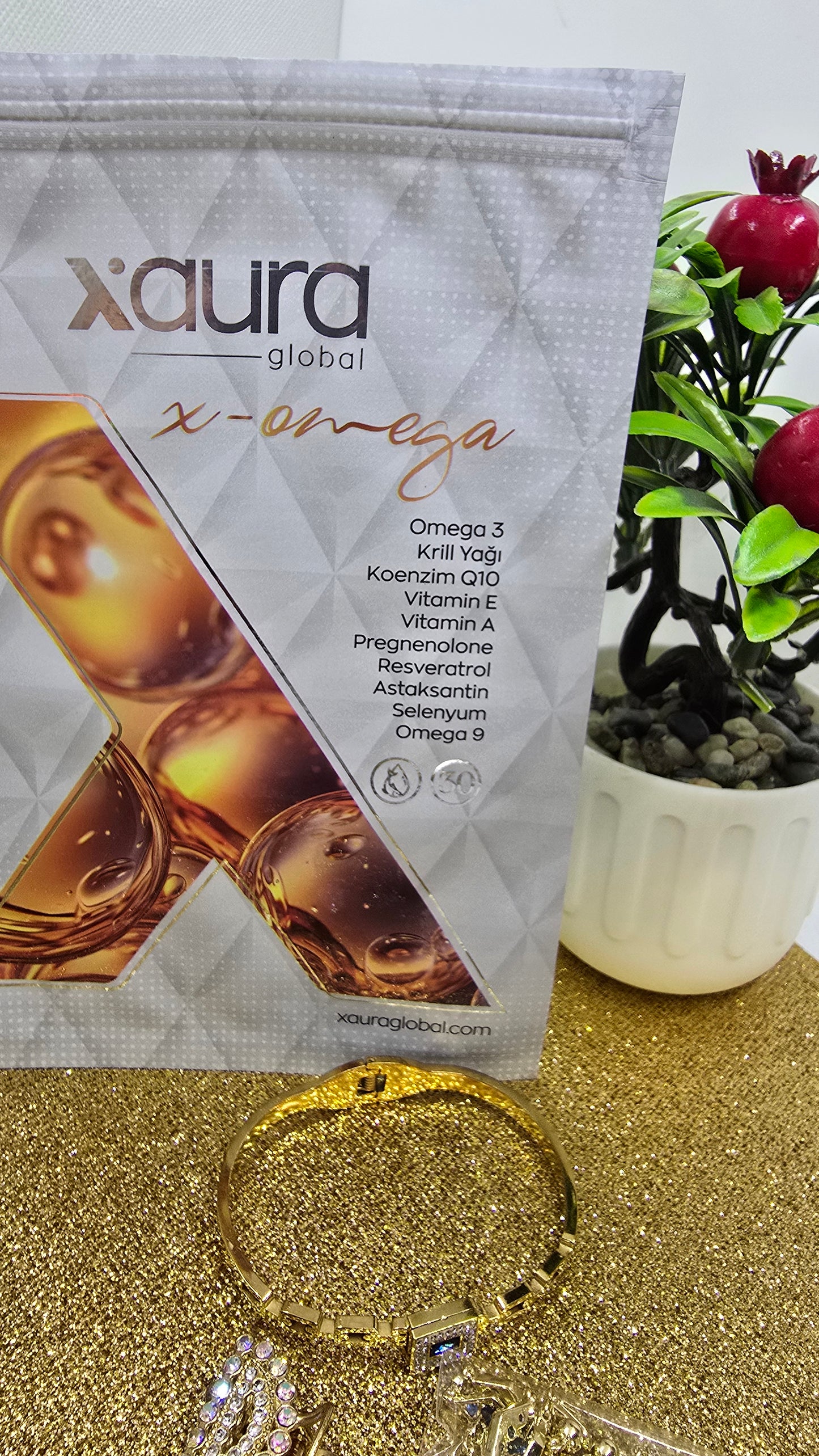 Xaura X-Omega Komplex – With Krill Oil, Omega 3, Q10 & Astaxanthin