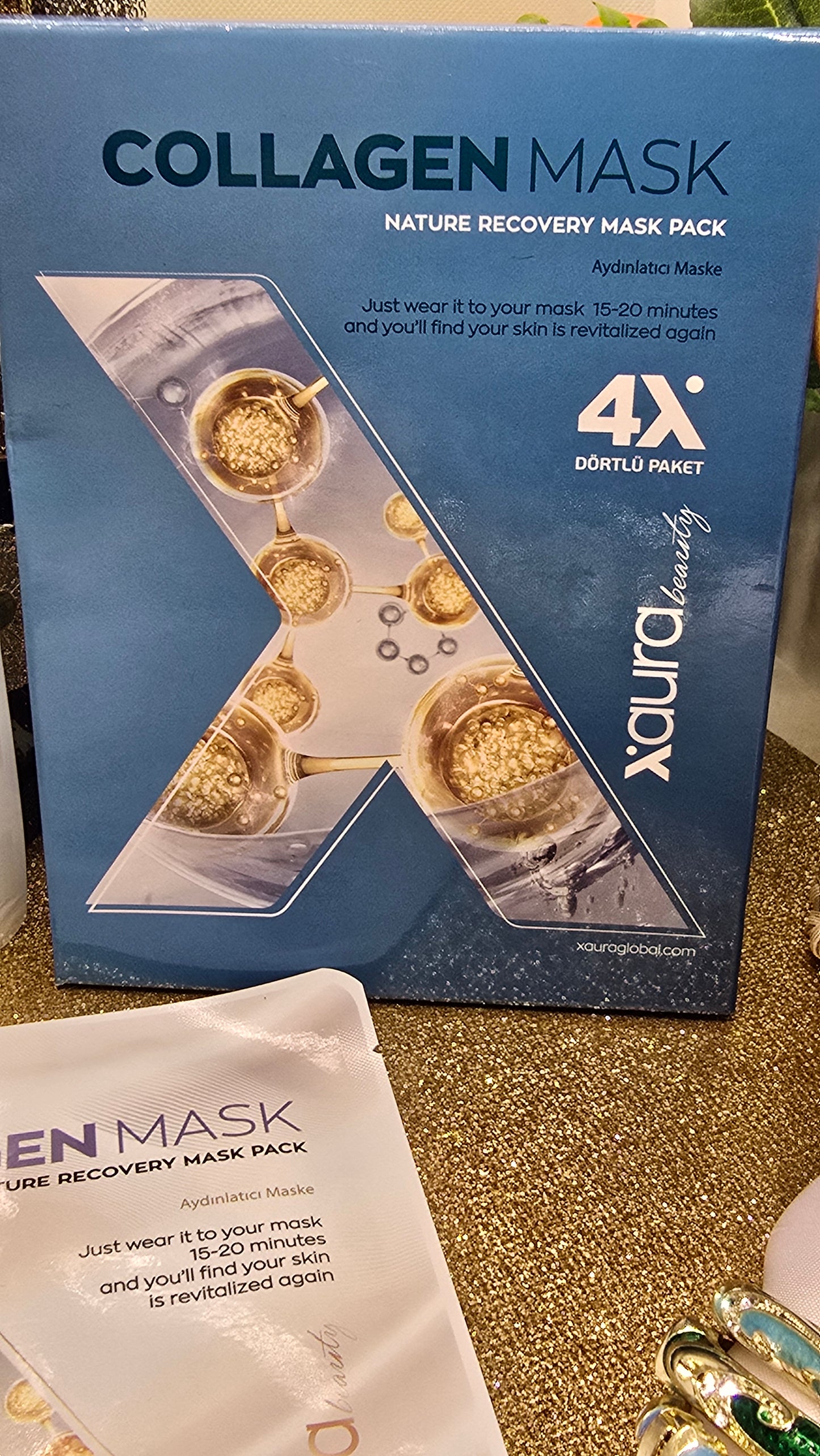 Korean Collagen Face Mask Set of 4 - South Korea