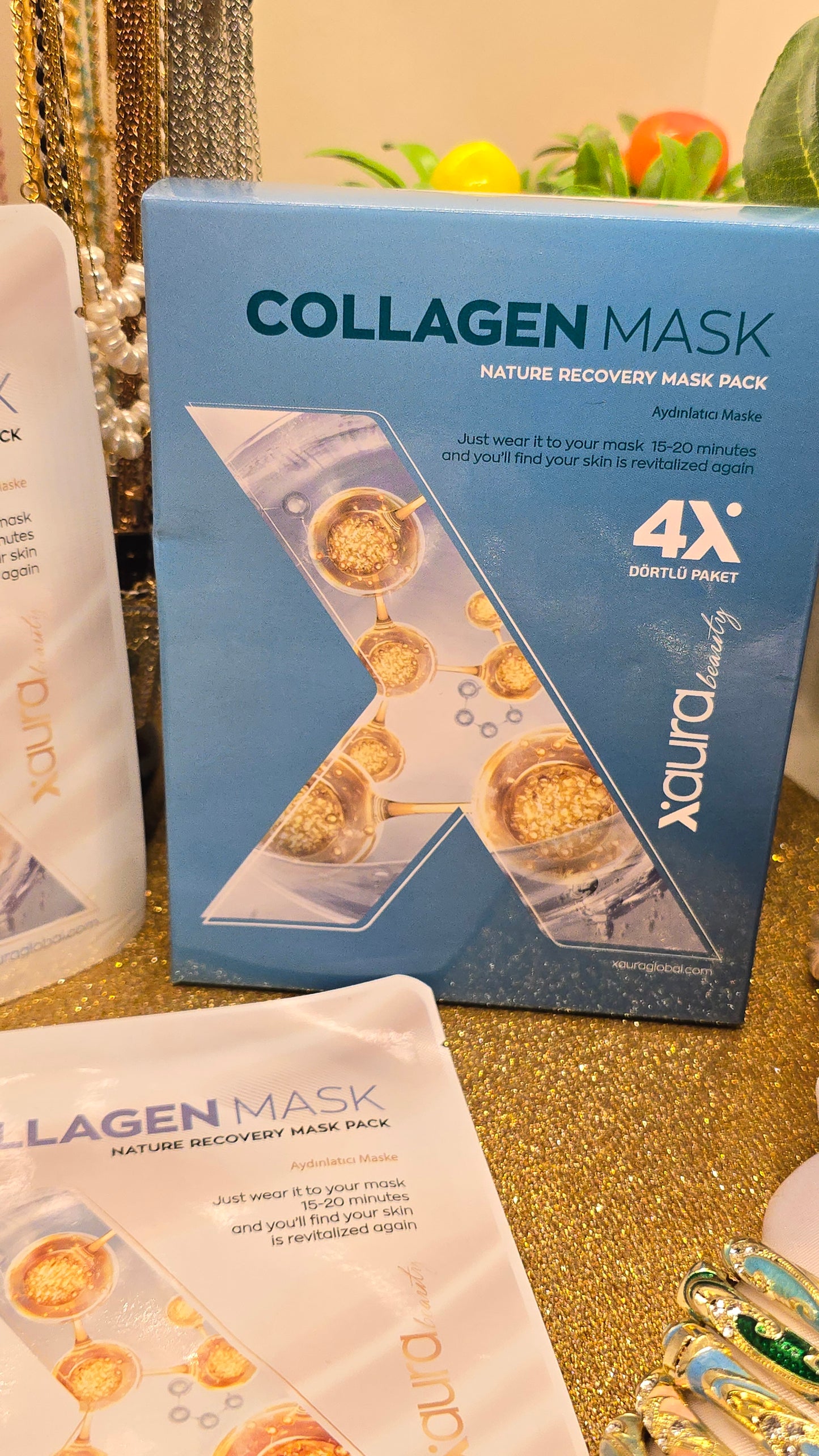 Korean Collagen Face Mask Set of 4 - South Korea