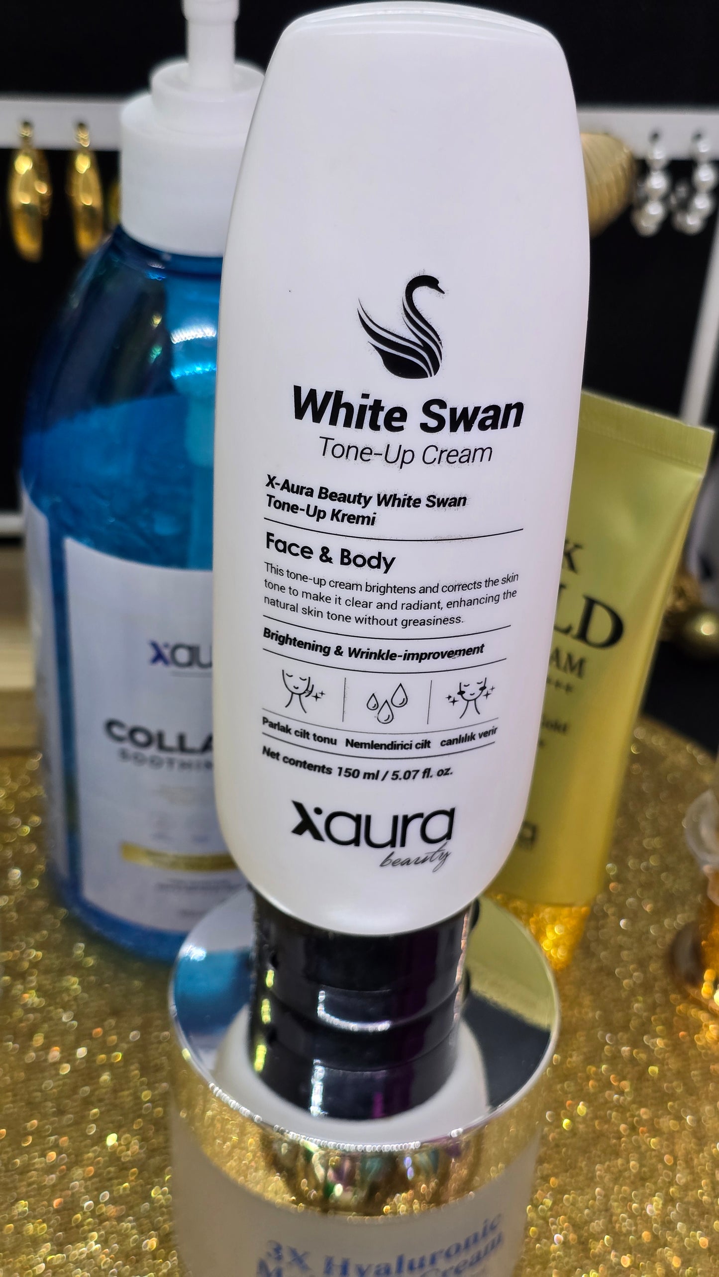 Aufhellung & Kollagen Paket (White Swan Aufhellungscreme + Collagen Soothing Gel)
