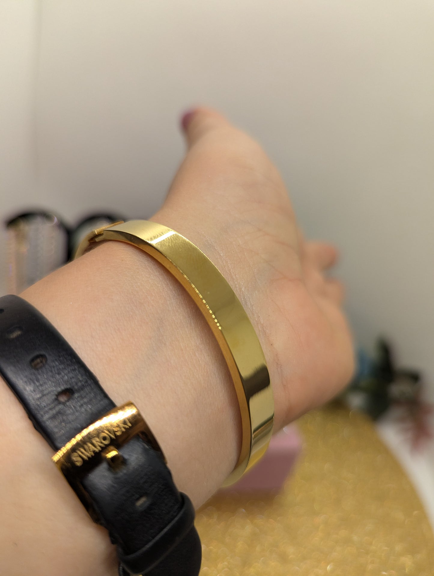 Evil Eye Armband Minimalist - Edelstahl