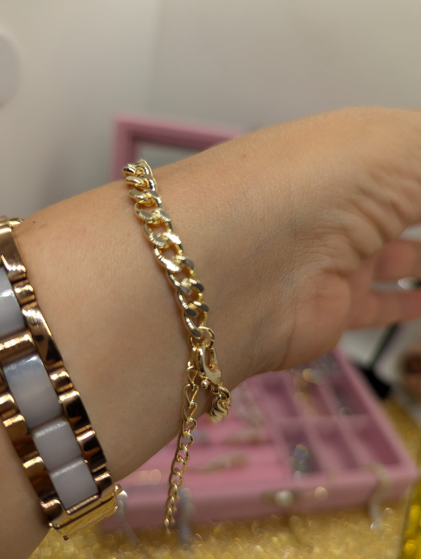 Evil Eye Armband Vergoldet - Edelstahl mit Schutzaugen