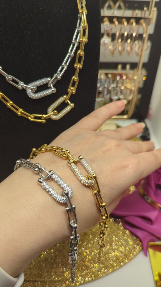 Edelstahl jewelry Armreif Armband ideal für Geschenk gift for her