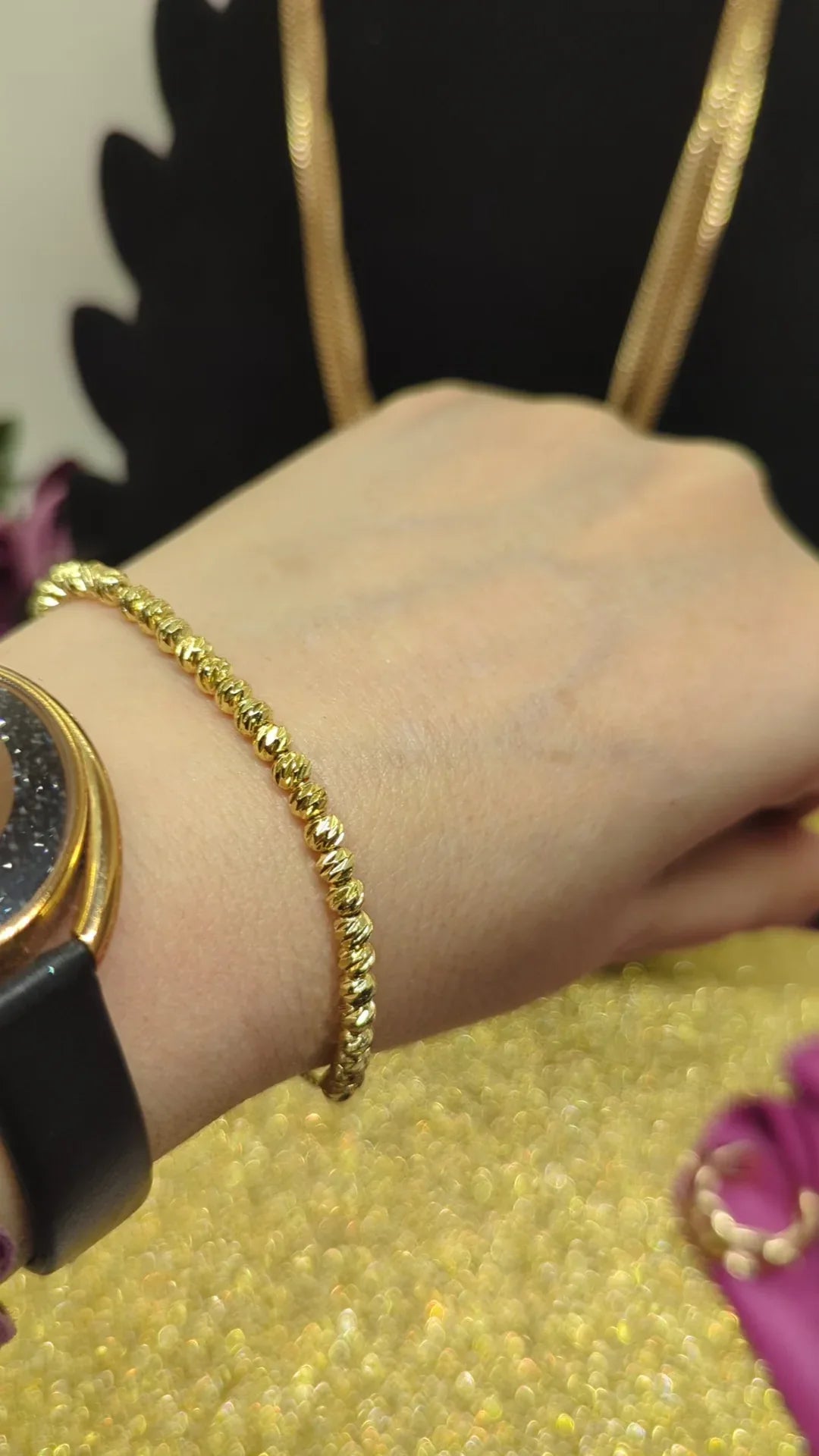 Dorika Armband 18k vergoldet beads - Beautyway073 Düsseldorf Germany