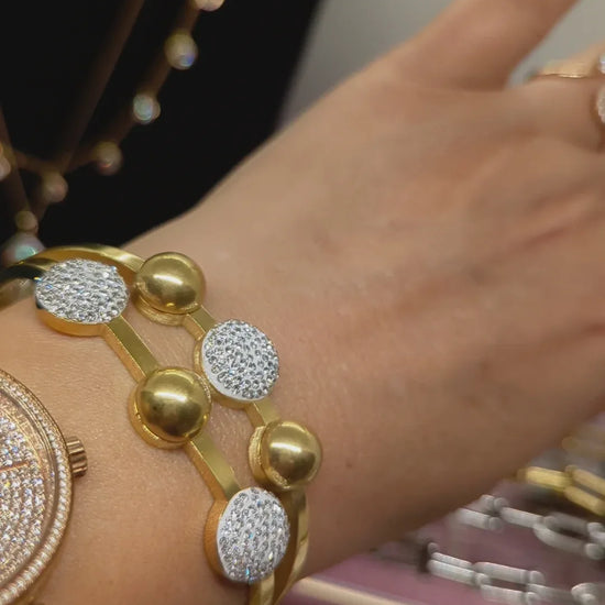 Armreif mit funkelnden Kristallen - Beautyway073 Düsseldorf Germany