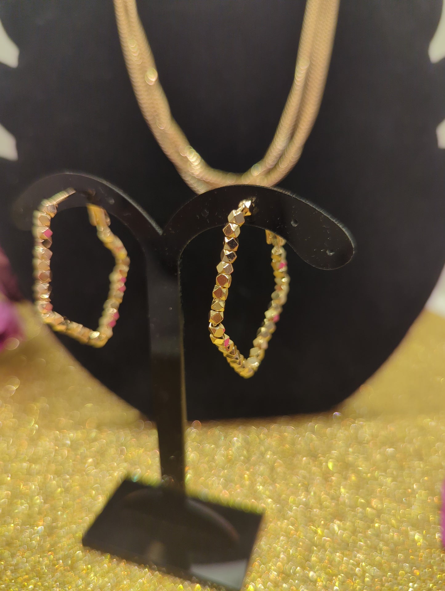 18K Rosegold Ohrringe - rosevergoldete Zierliche Ohrstecker