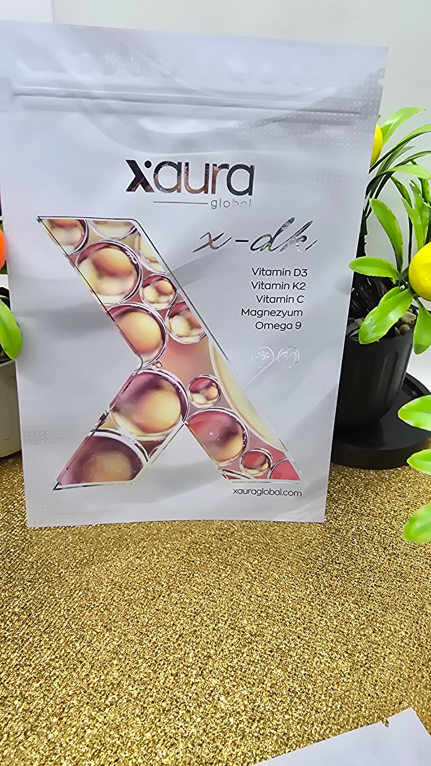 Xaura Global X-DK Vitamin D3+K2+Magnesium Transdermal-Pflaster (30 Stück)