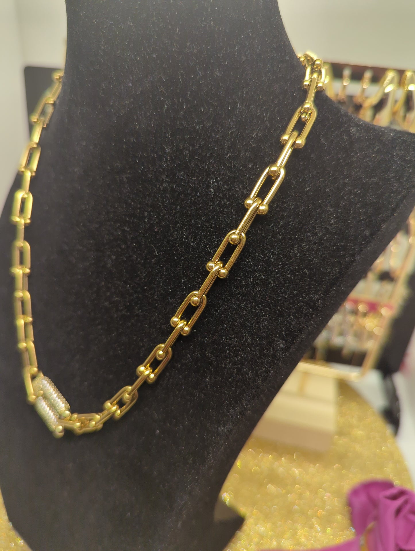 Edelstahl Halskette - Gold & Silber Kette