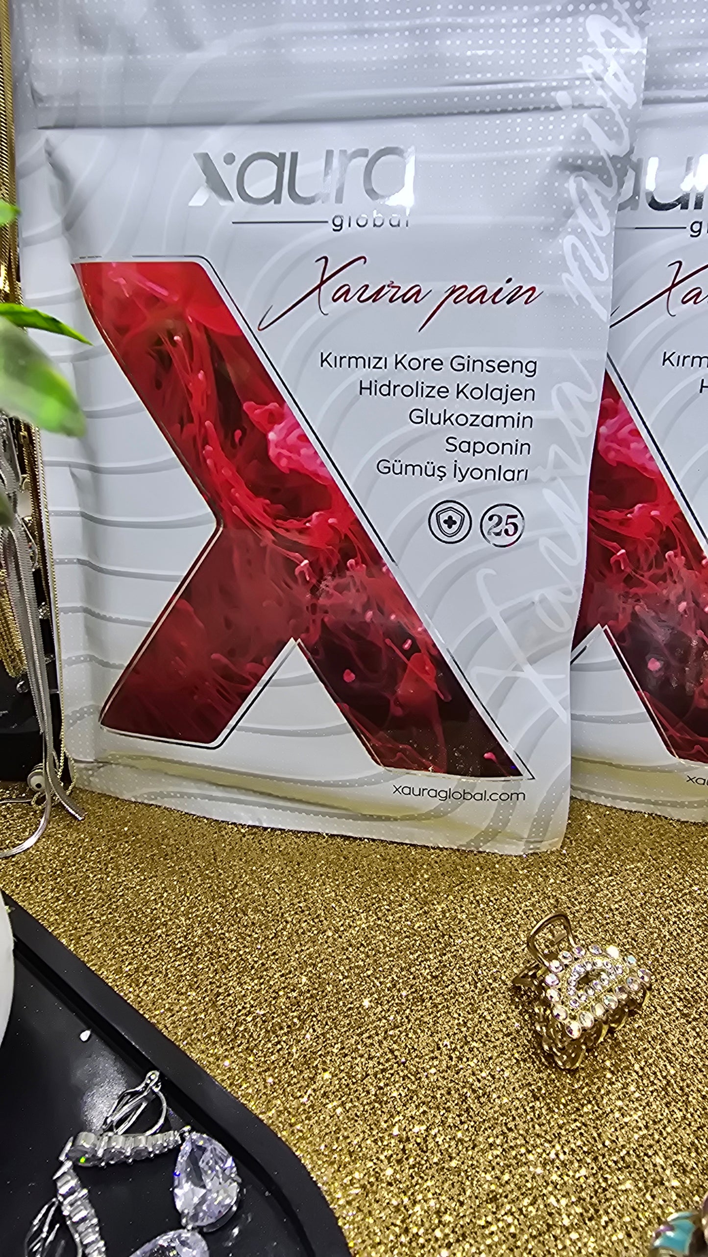Xpain Xaura Schmerzpflaster Roter koreanischer Ginseng & Kollagen – 25 Stück – Xpain