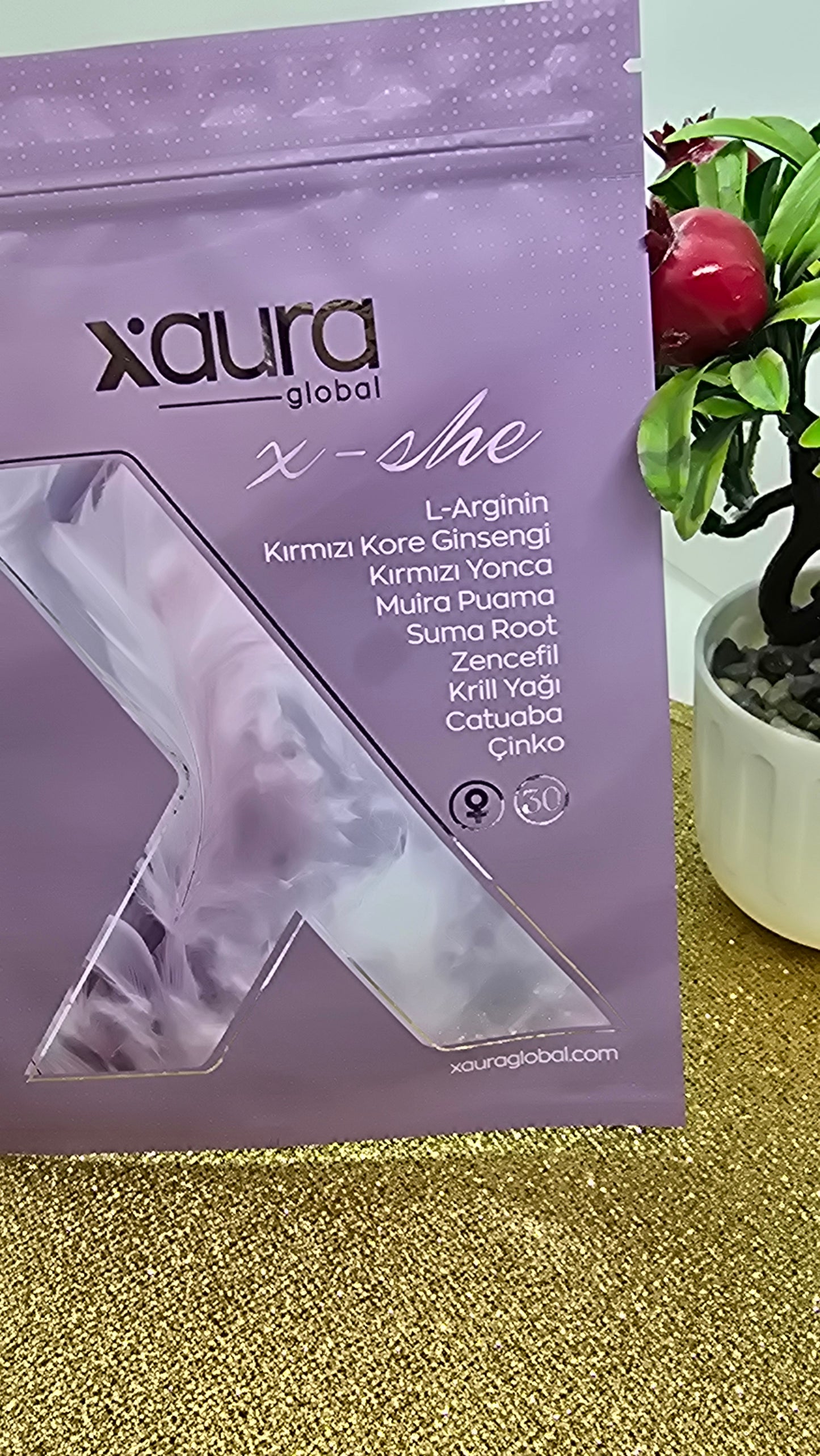 Xaura Xshe Transdermales Pflaster-Energie,Hormonbalance & Vitalität speziell für Frauen (30 Stück)