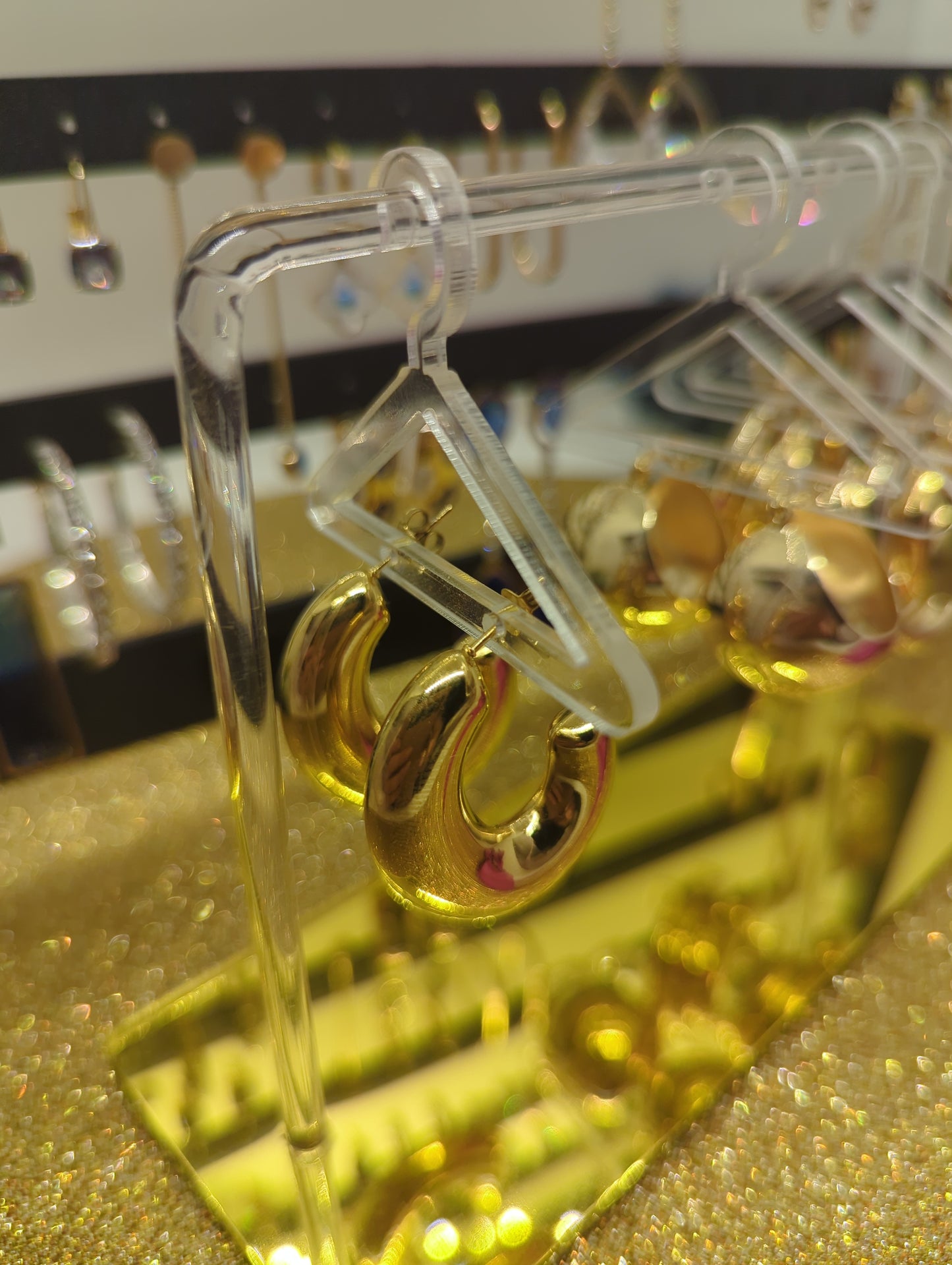 Creolen gold jewelry Ohrringe Earrings ideal für Geschenk