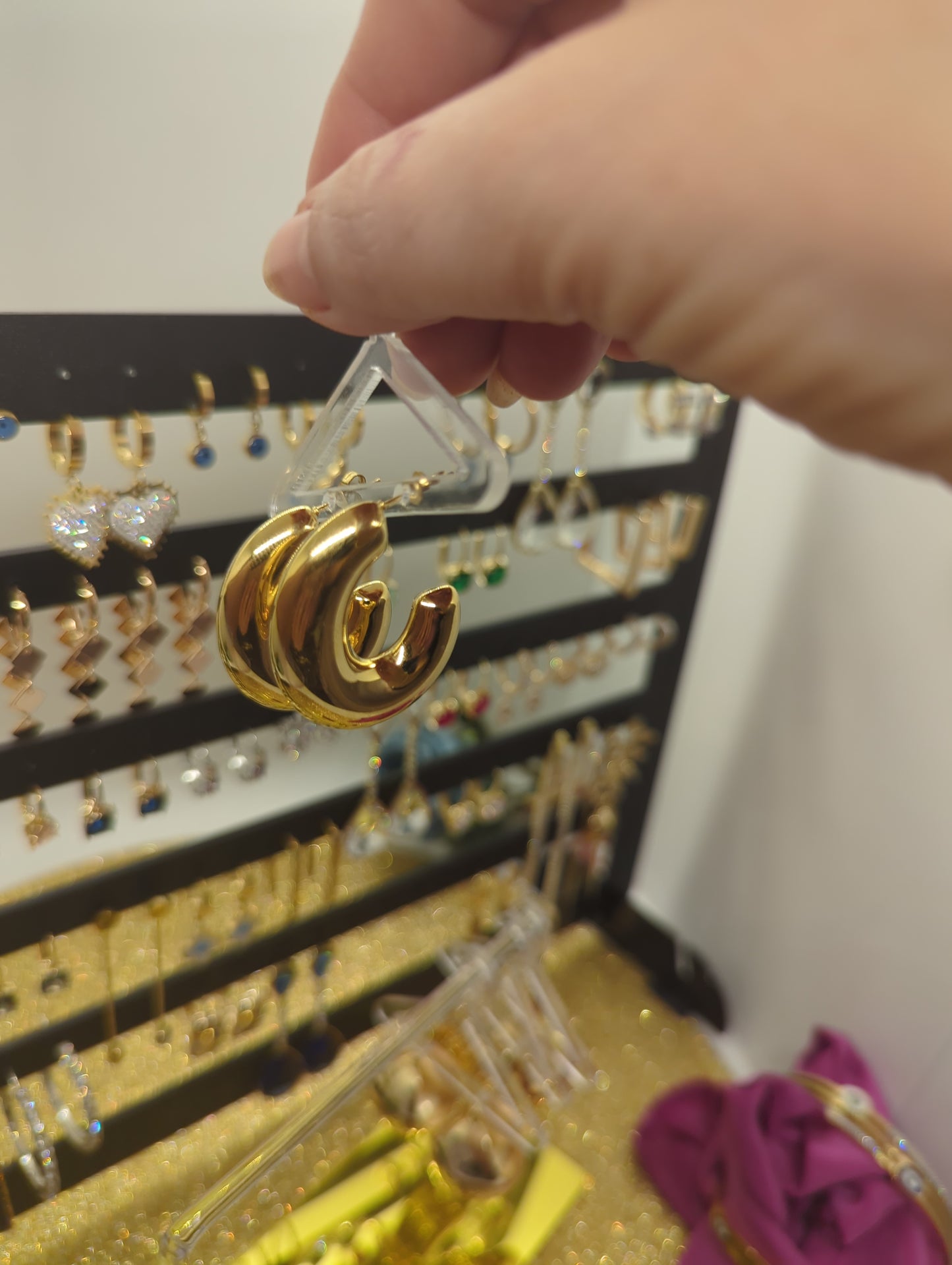 Creolen gold jewelry Ohrringe Earrings ideal für Geschenk