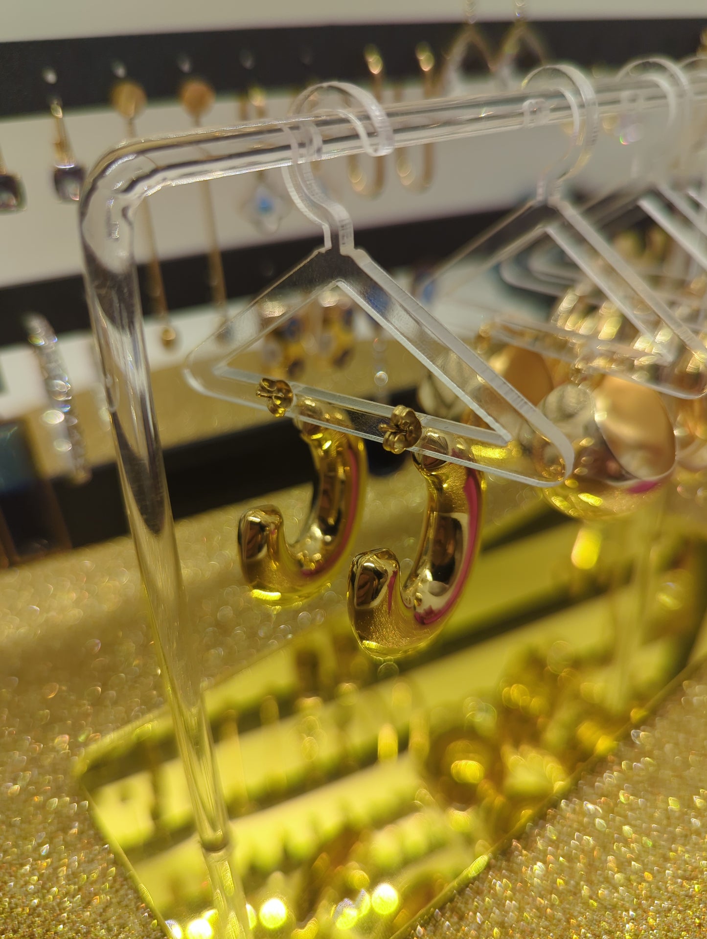 Creolen gold jewelry Ohrringe Earrings ideal für Geschenk